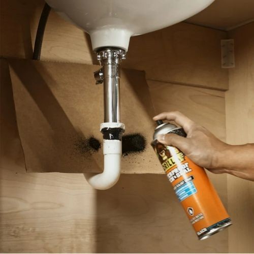 Gorilla Waterproof Patch & Seal Spray Rubberized Sealant Spray, Black, 16 Ounces