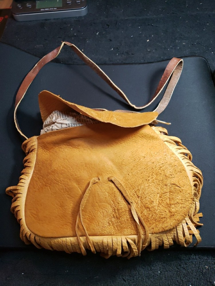 BLACK POWDER MUZZLELOADER BAG ACCESSORIES POSSIBLE BAG Soft SUEDE LEATHER
