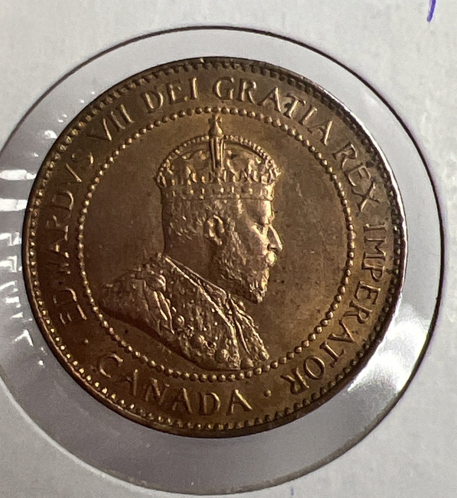 1904 Canada Large One Cent Coin - Red Better Condition