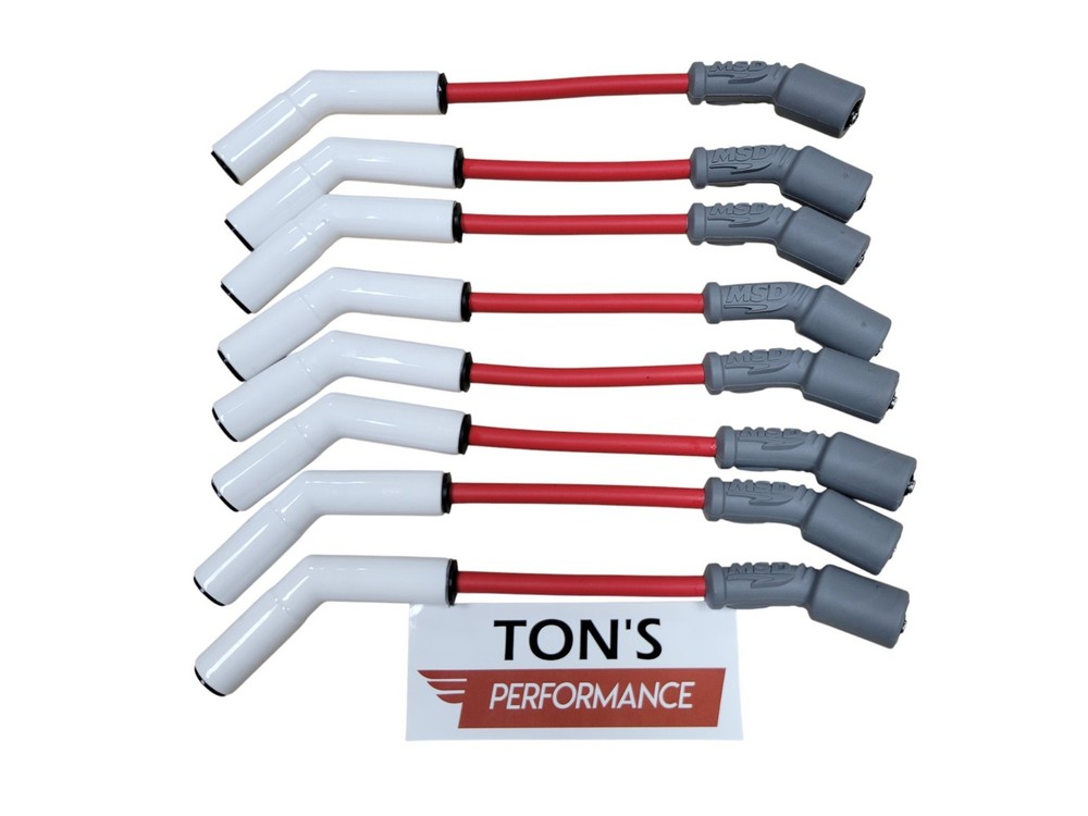 Extreme Ceramic MSD GM LS Spark Plug Wire Set 135* LS3 LS4 LS7 Super Conductor