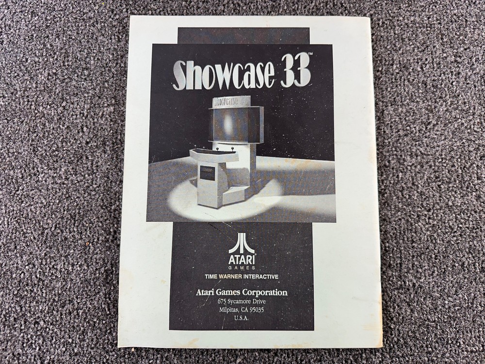 Atari Showcase 33 Arcade Game Manual Schematics UNIVERSAL KIT ORIGINAL