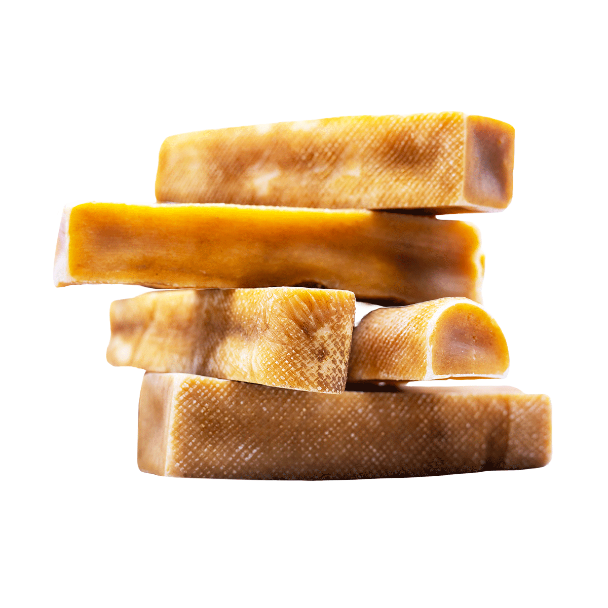 Bulk Pack-1lb(5 Pieces) Large Yak Chews for Aggressive Chewers- Tibetan Dog Chew