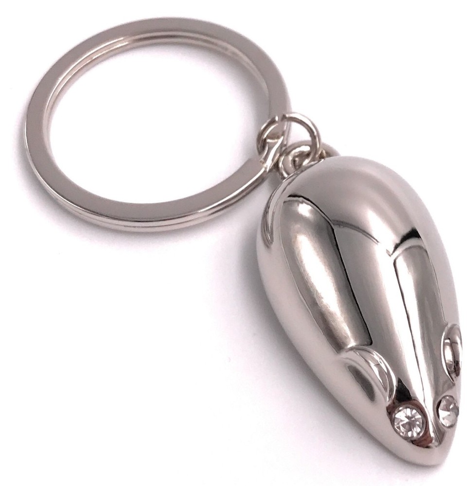 Mickey Mouse Silver Metal Keychain Pendant