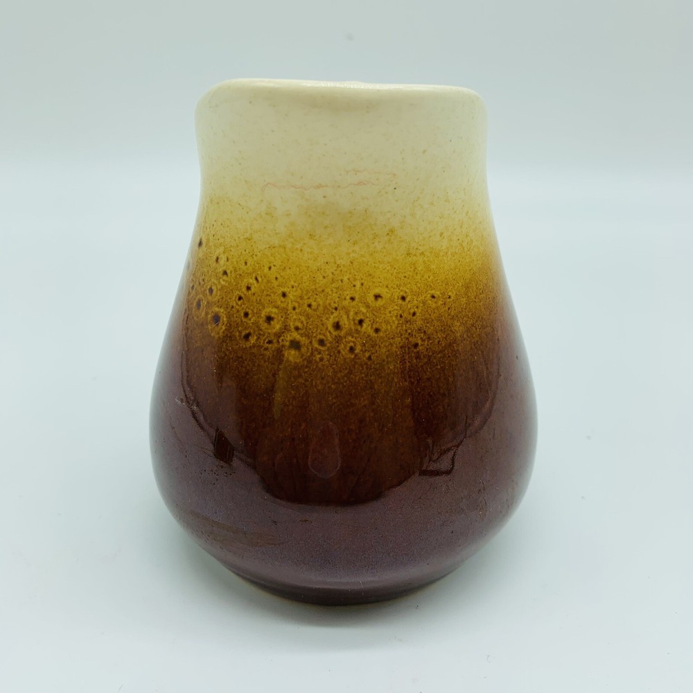 Small brown and white creamer 4.5”