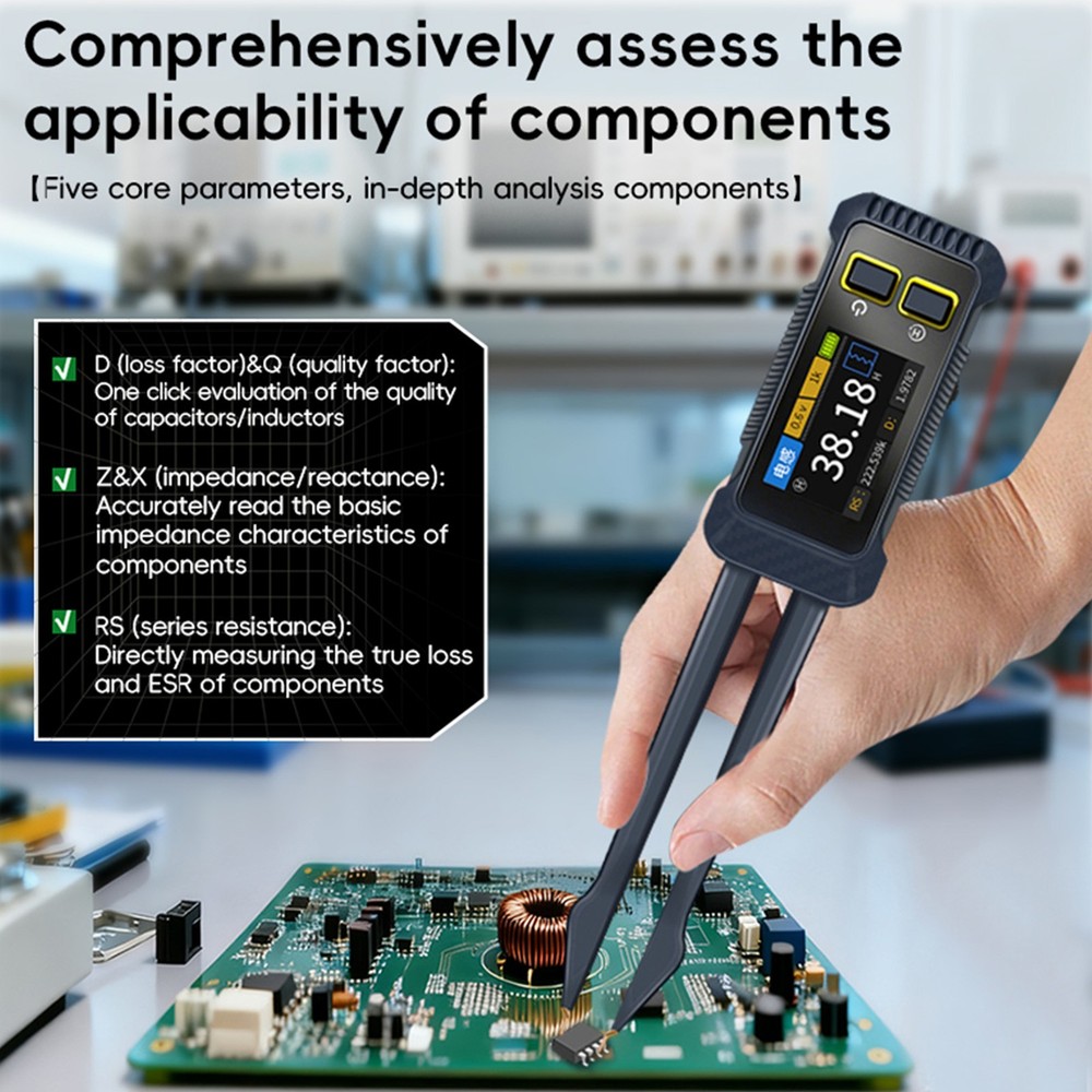 Digital SMD Tester Intelligent Resistor Capacitor Inductor Analyzer SMD Meter