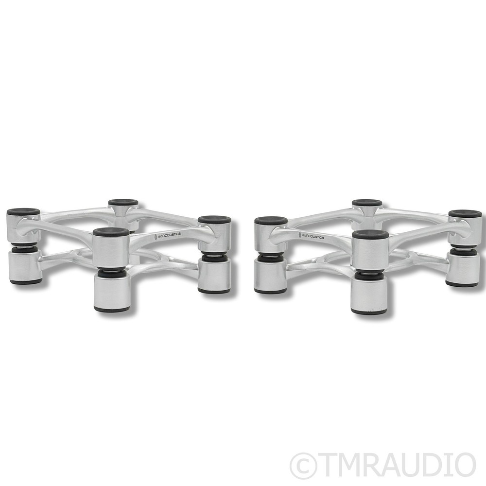 IsoAcoustics Aperta Isolation Stands; Silver Pair