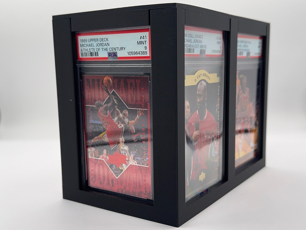 Graded Card Display & Storage Box (Holds 6 Display Slabs + ~25 Inside) Slab Stat