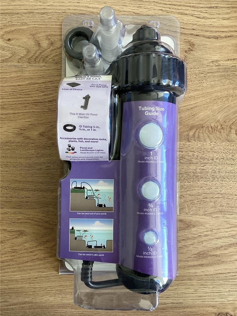 + SmartPond 9W UV Pond Clarifier Treats Up to 800 Gallons 52285 NEW