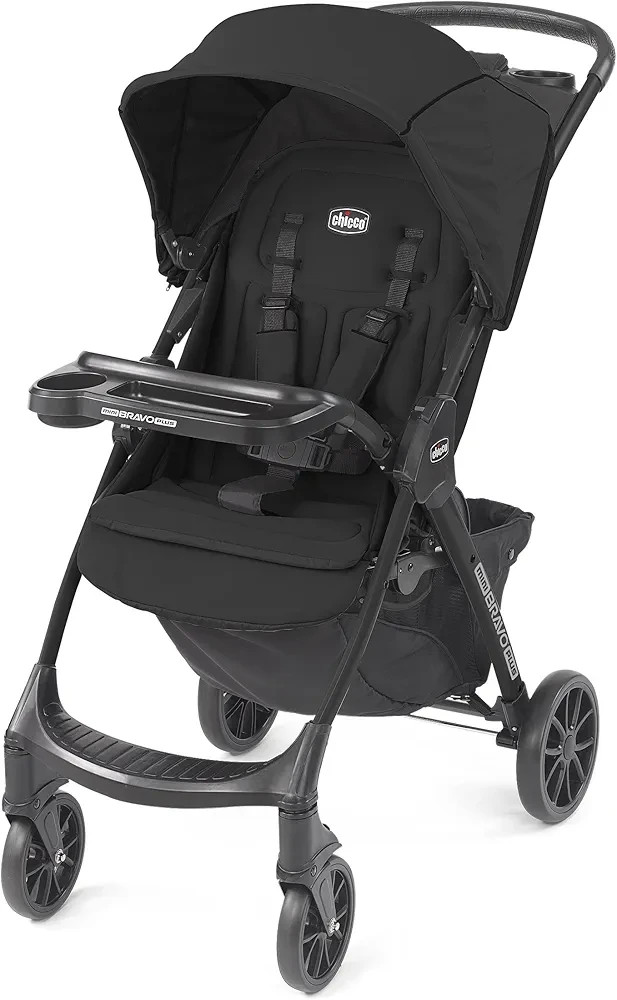 Chicco Bravo Quick-Fold Stroller Black New, Open Box