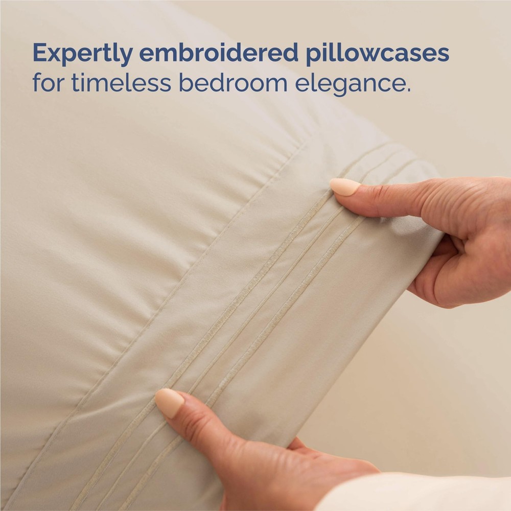 Split King Size 5 Piece Sheet Set - Comfy Breathable Cooling Bed Sheets Set ...