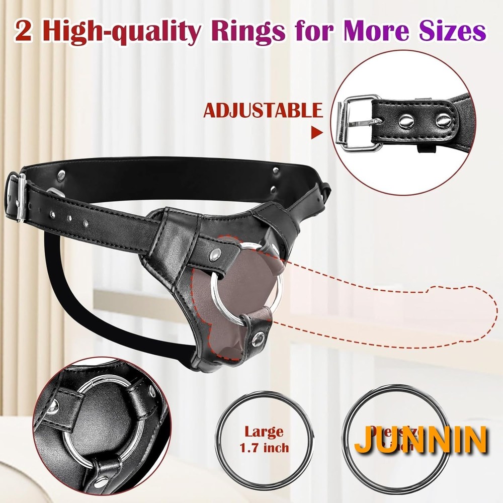 Adjustable Harness, Ferch Double Hole Pegging Harness Leather Soft