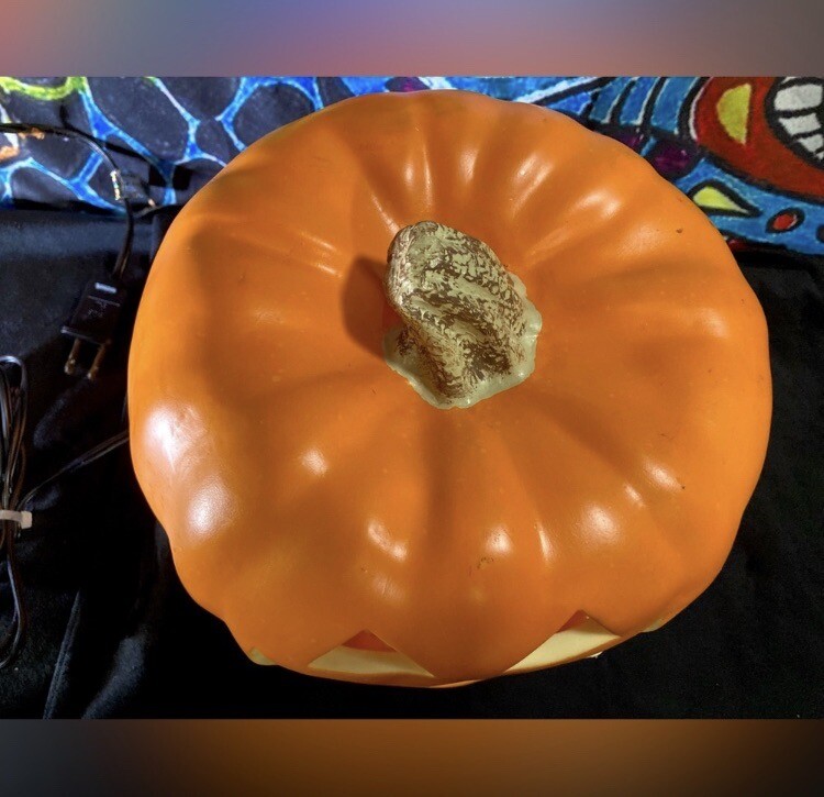 Vintage Pumpkin Jack O Lantern Lighted Halloween Fall Decor