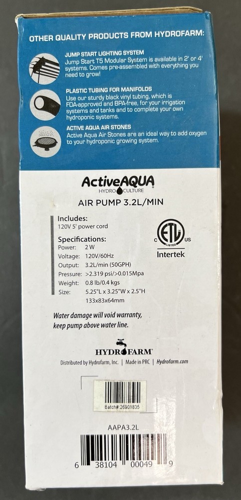 ActiveAqua Air Pump 3.2
