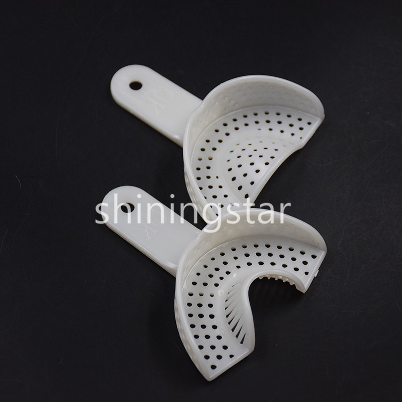 1 Pair Dental Plastic Impression Anterior Trays Model Upper & Lower