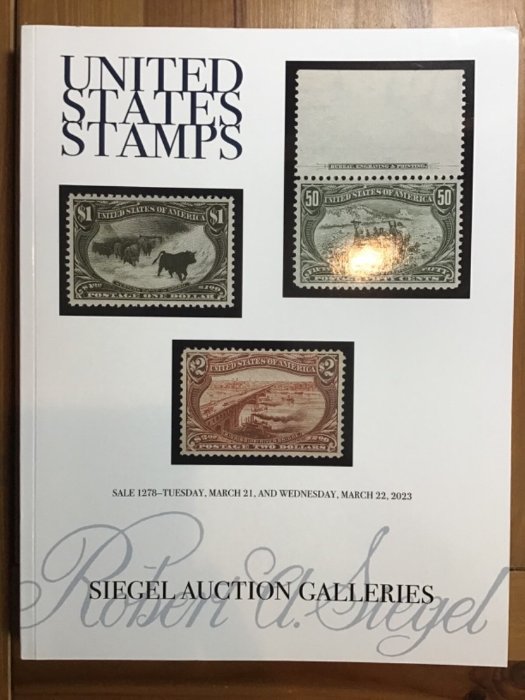 Siegel Sale 1278 United States Stamps