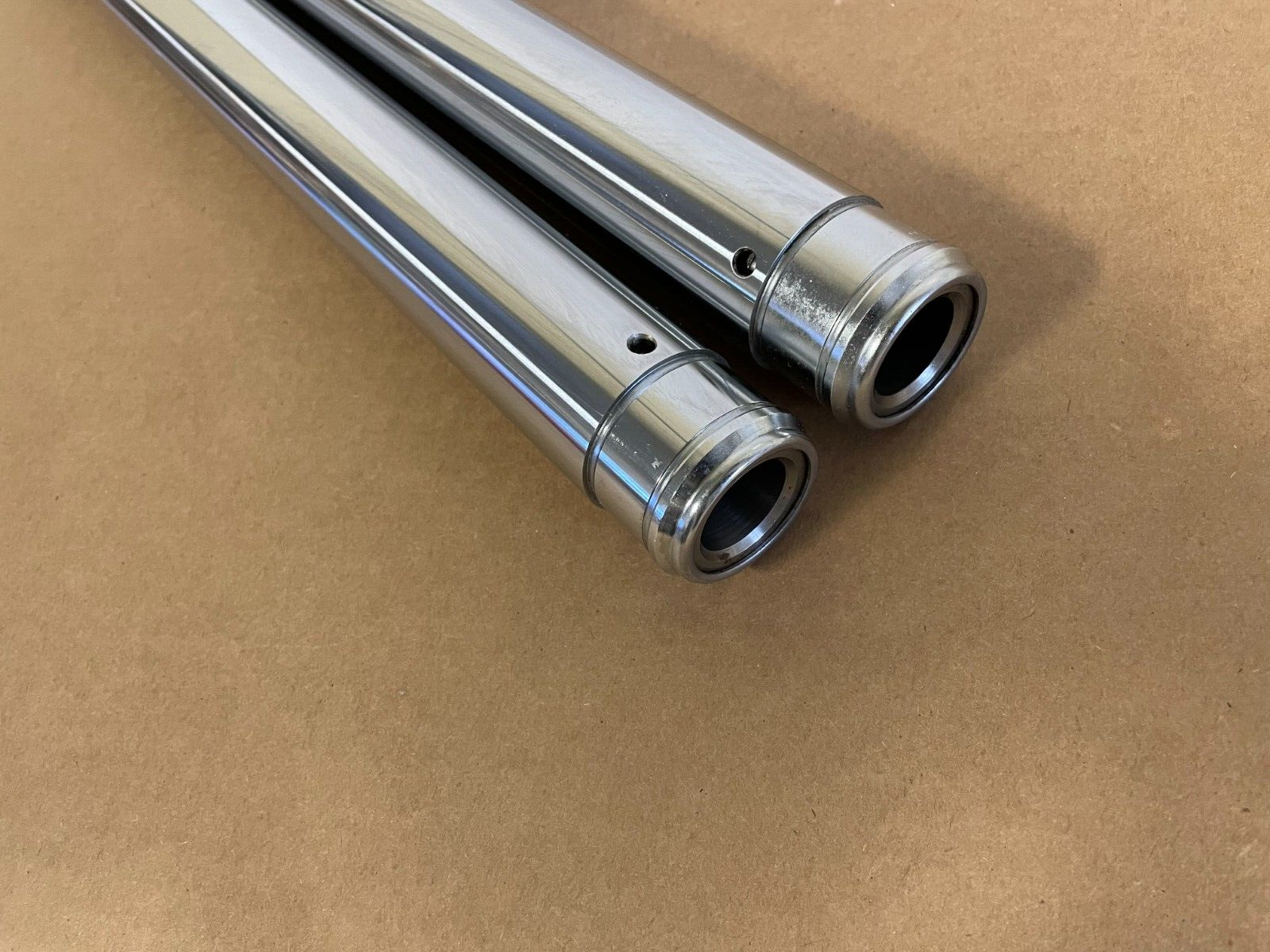 HARLEY DAVIDSON +6 FORK TUBES 41mm 6" OVER STOCK 30 1/4" HARD CHROME custom