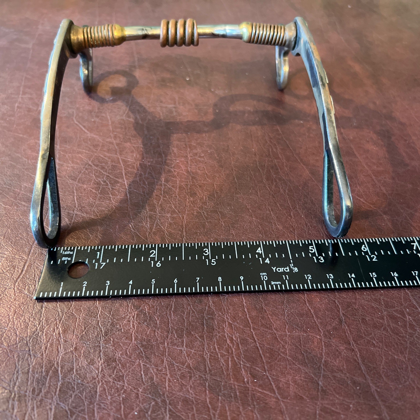 Vintage Hand Crafted Western Horse Bit Brass Copper Silver RARE FIND