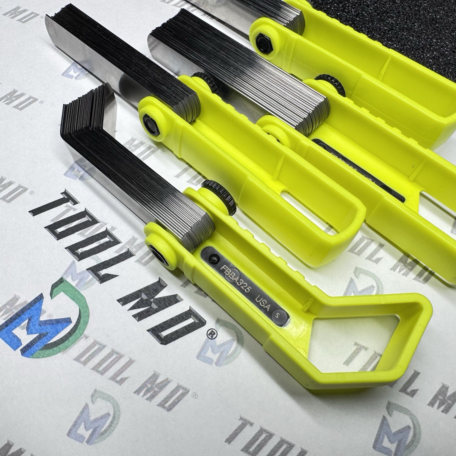 Snap-on Tools USA NEW HI VIZ 4pc Offset 45° & Straight Feeler Gauge Blade Sets