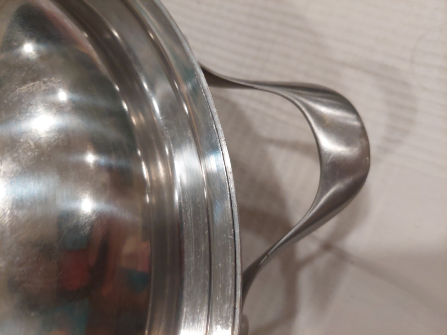 Calphalon Stainless Steel 13” Wok 155 Flat Bottom Cooking Pan With Lid