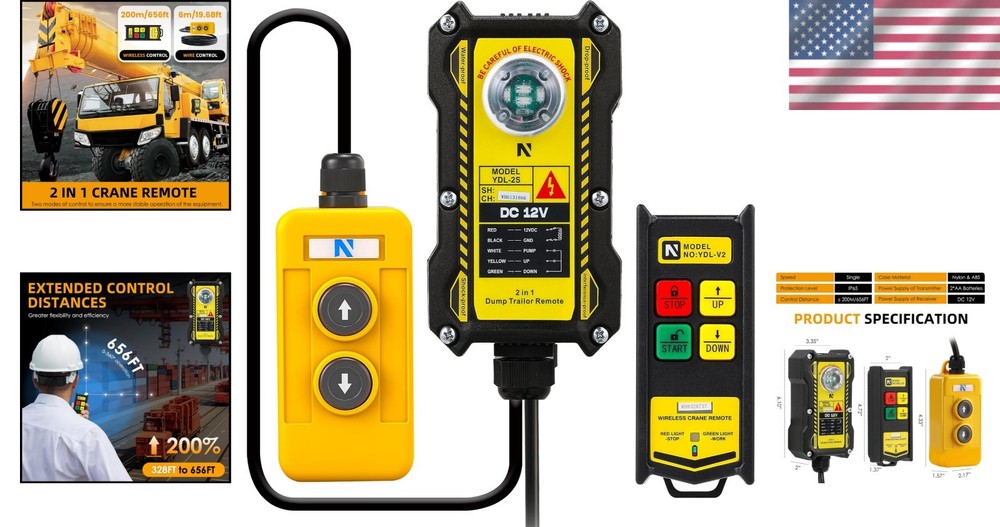 Innovative 2-in-1 Crane Remote - Reliable Control for Heavy Lifting Needs