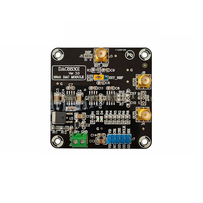 1X DAC8830 Module 16-bit DAC Module High-Precision Digital-to-Analog Converter