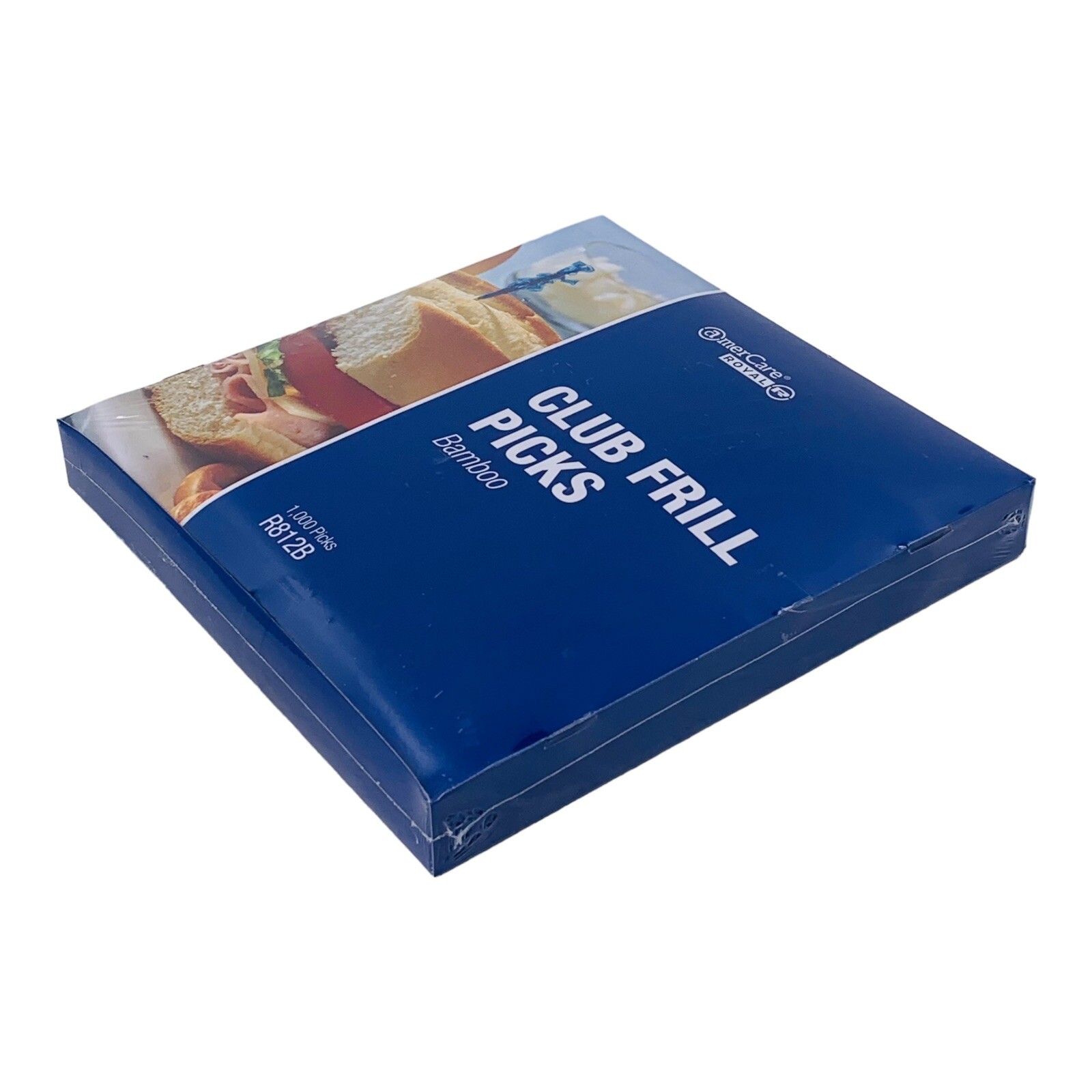 1,000 Count Bamboo Club Frill Picks Club Sandwich Hors d'oeuvres Serving Picks