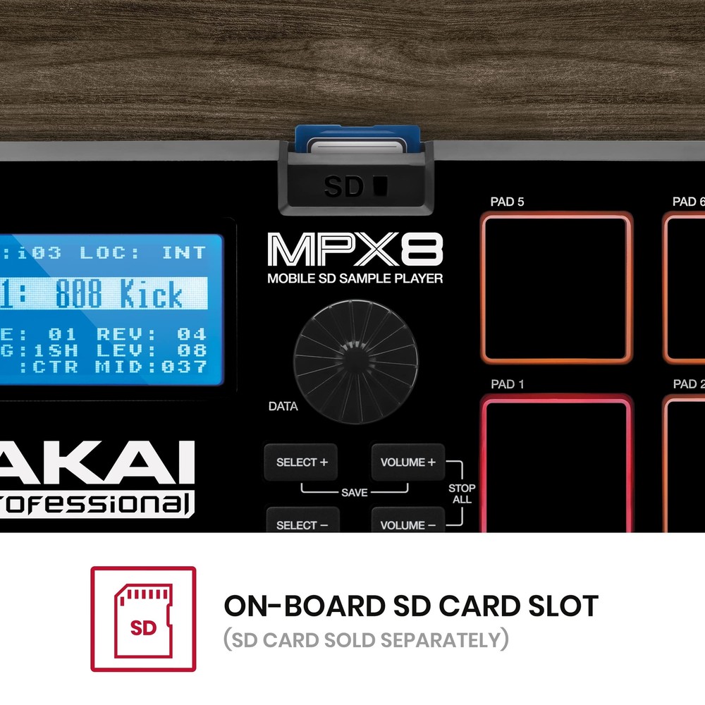 AKAI Professional MPX8 - Portable Sample Pad Controller With 8 Performance-Re...