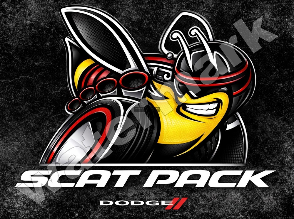 Scat Pack Metal Sign 3 Sizes to Choose From