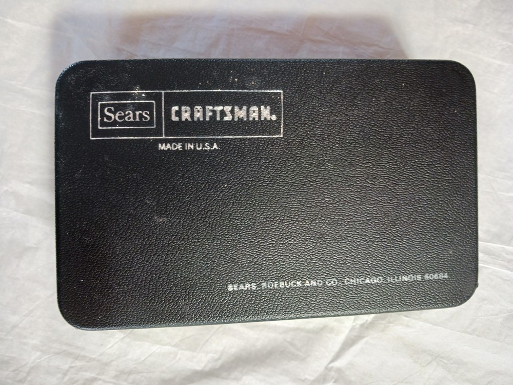 VINTAGE SEARS CRAFTSMAN DIAL INDICATOR .001" W/HARD CASE
