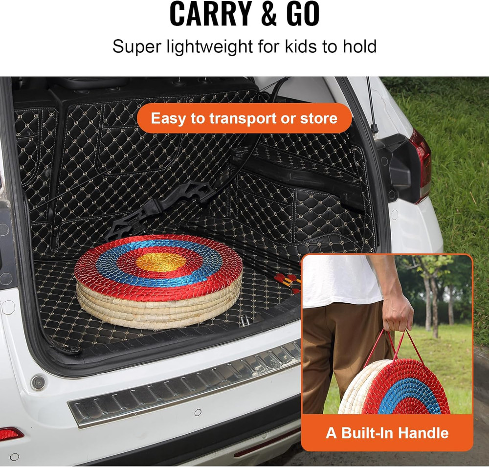 Traditional Hand-Made Solid Straw round Archery Target Shooting Bow