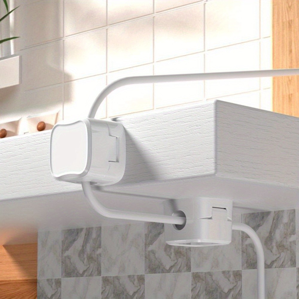 6PCS Magnetic White Self-adhesive Wire Organizer Wire Sorting Data Cable Storage