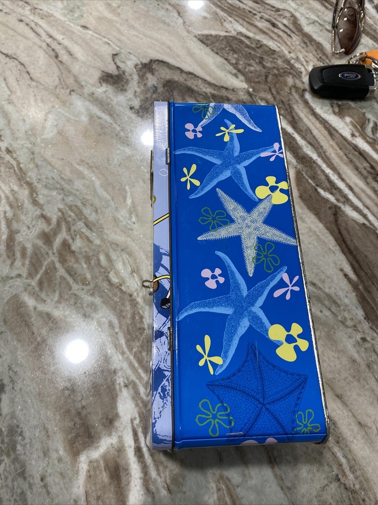 SpongeBob SquarePants Tin Box Hinge Pencil Box Storage 2011 Locker