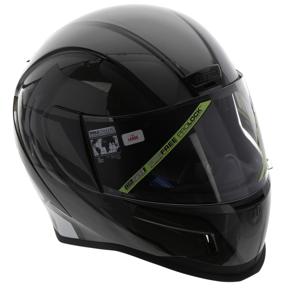 Icon Airform Black Helmet Large