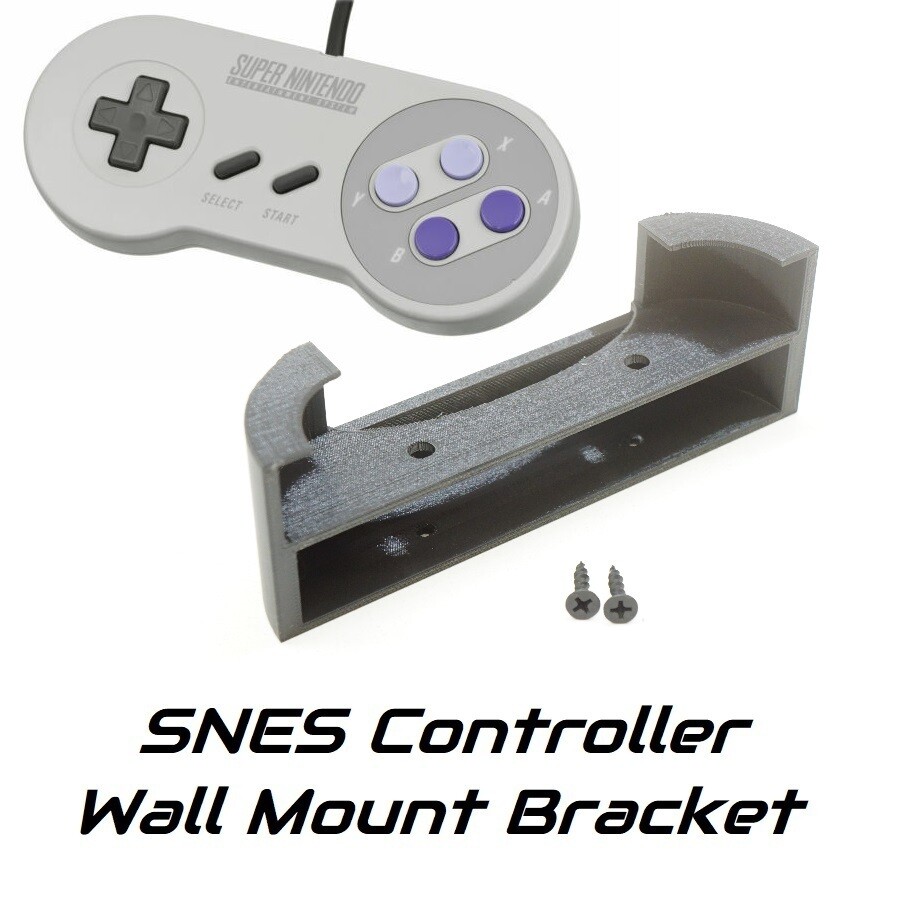 Vertical Display Stand / Wall Mount for Nintendo SNES Controller (Super NES)