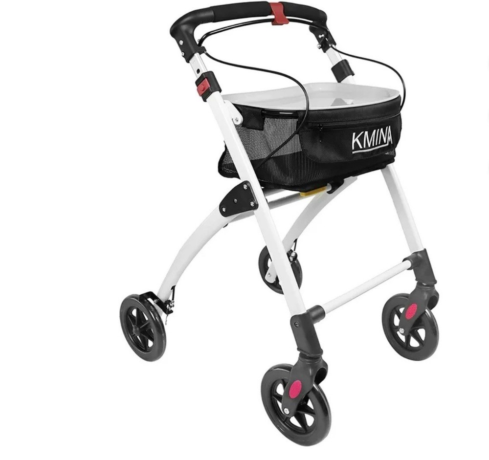 KMINA PRO - Lightweight Rollator Walker - Black