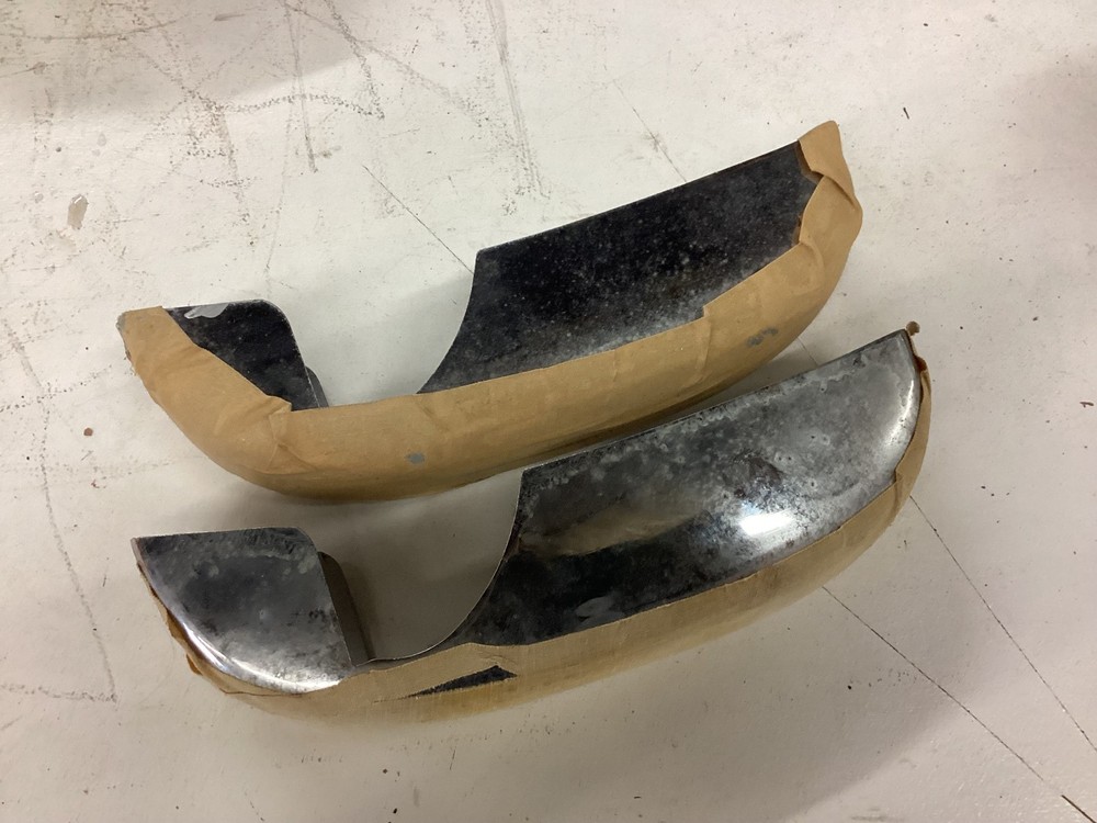 NOS Pair Triumph TR3A Front Bumper Guards 703047