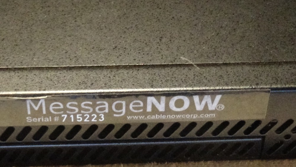 Message Now #Serial 715225