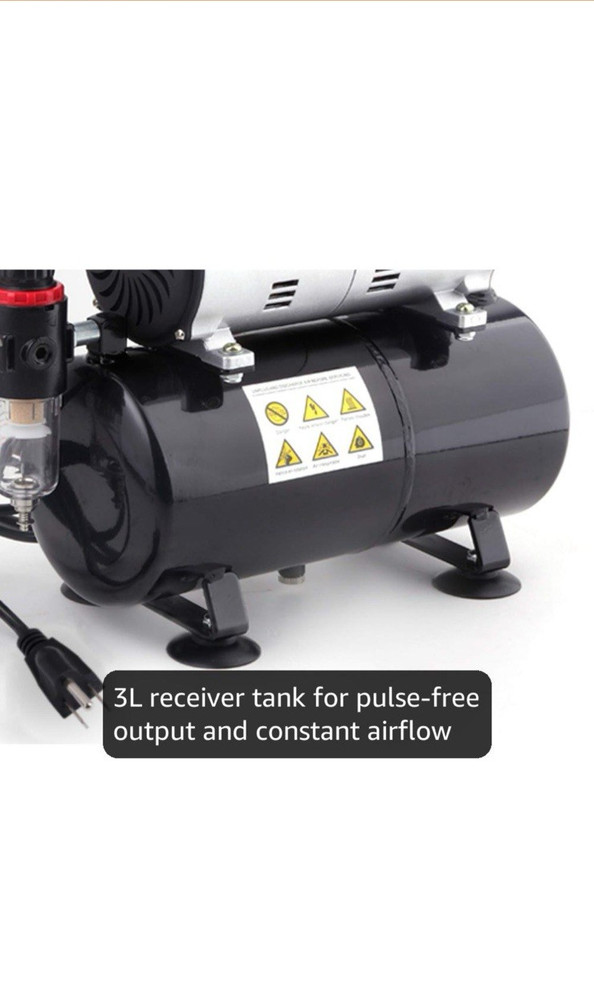 Timbertech Airbrush Single- Piston All Free Mini Compressor