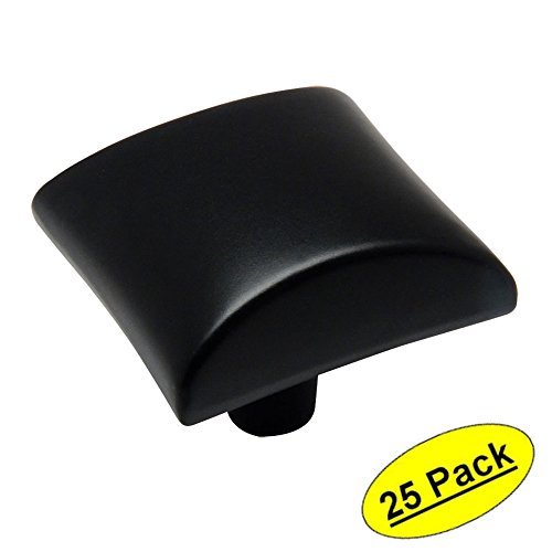 *25 Pack* Cosmas Cabinet Hardware Flat / Matte Black Knobs #6262FB
