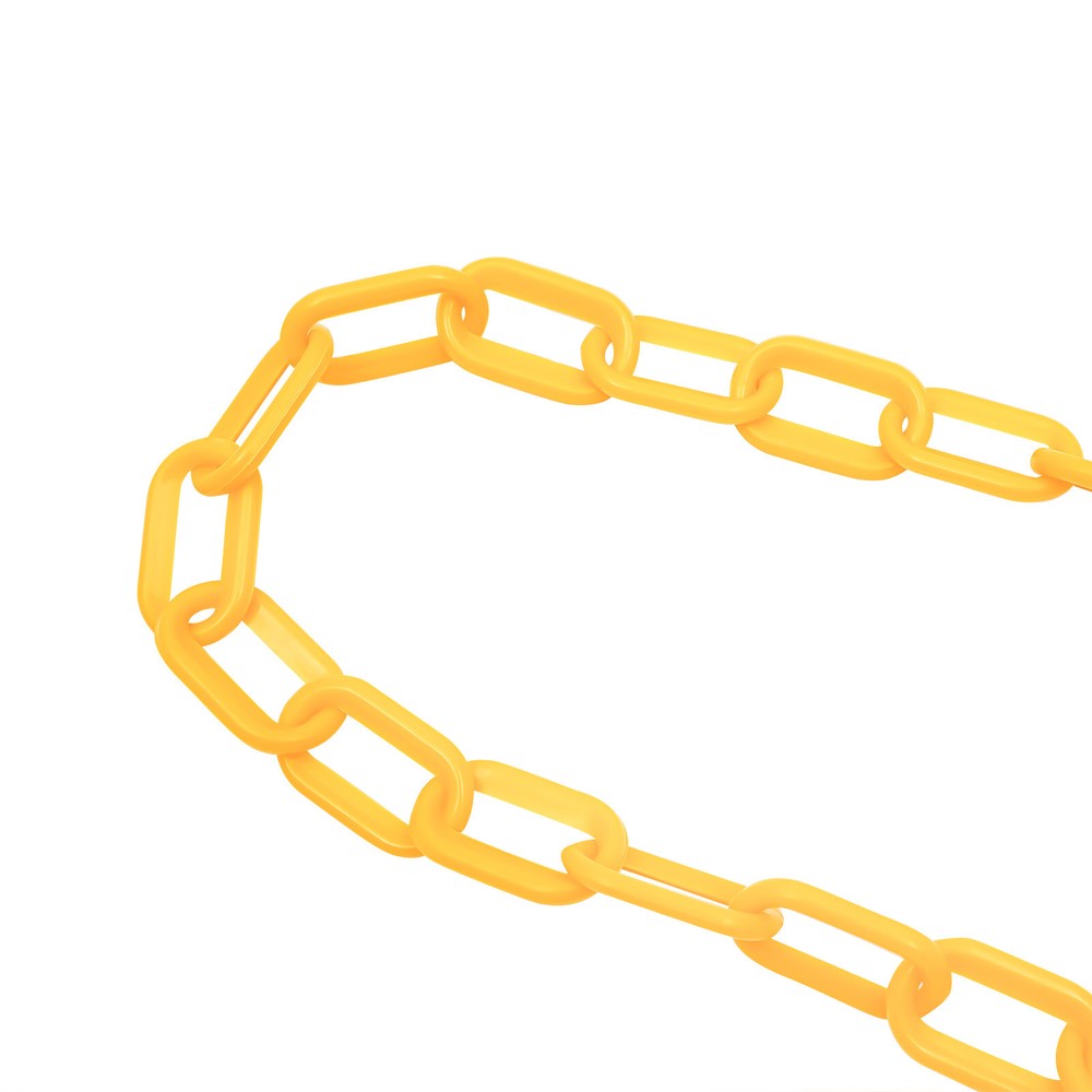 200ft Yellow Plastic Barrier Chain for Effective Crowd Control Management
