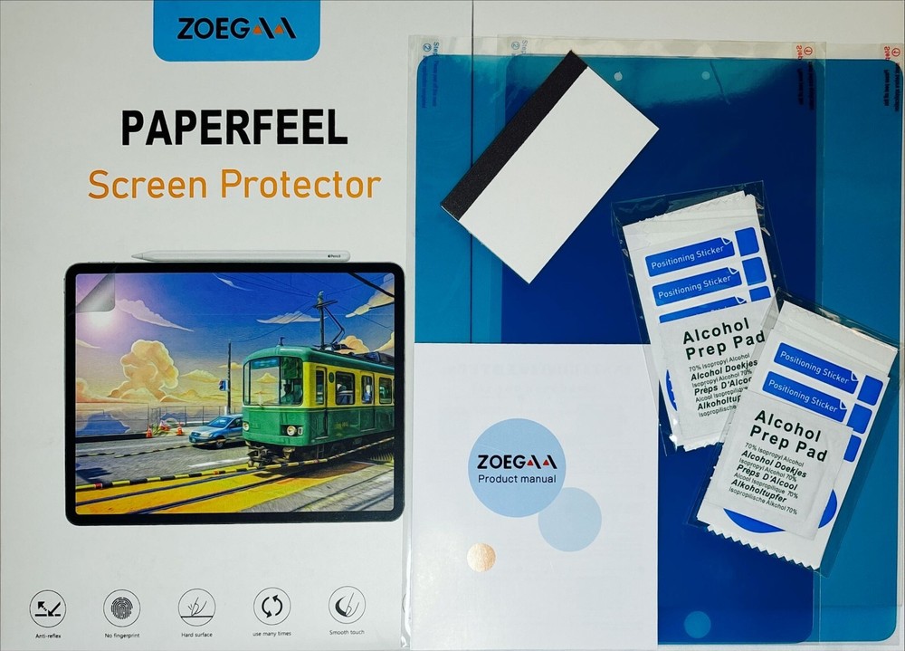 (2 pack) Like Paper iPad Screen Protector Size 11 all Model
