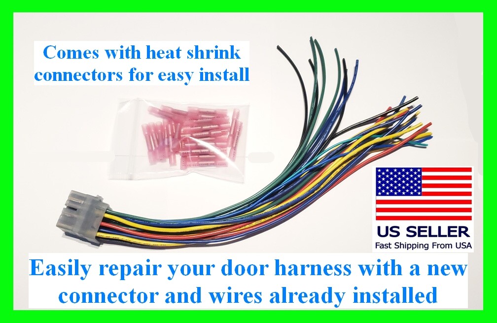 Fits Honda CRV 97-01 Door Jamb Harness Pigtail Connector Repair Plug Wiring Wire