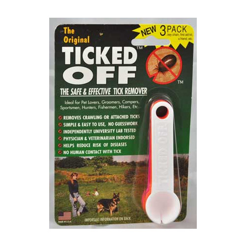 TICKED OFF Tick Remover, 3 PACK, Colors May Vary