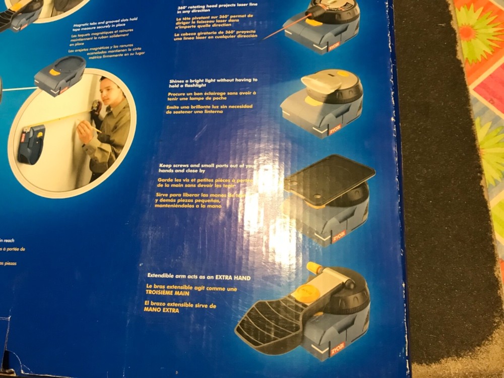 Ryobi Airgrip MultiTaskit 5 Pc. Set Includes Base, Mag Tray, Laser, Light, Clamp