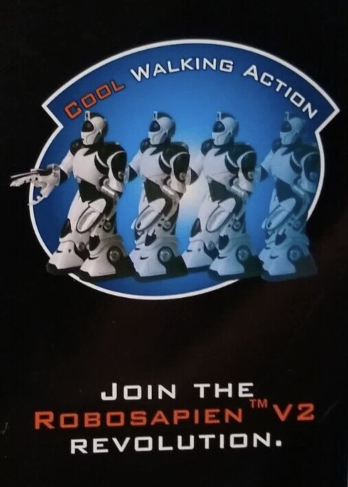 Woweee 2005 Robosapien V2 Mini 9”Electronic Robot. TESTED WORKING Vintage