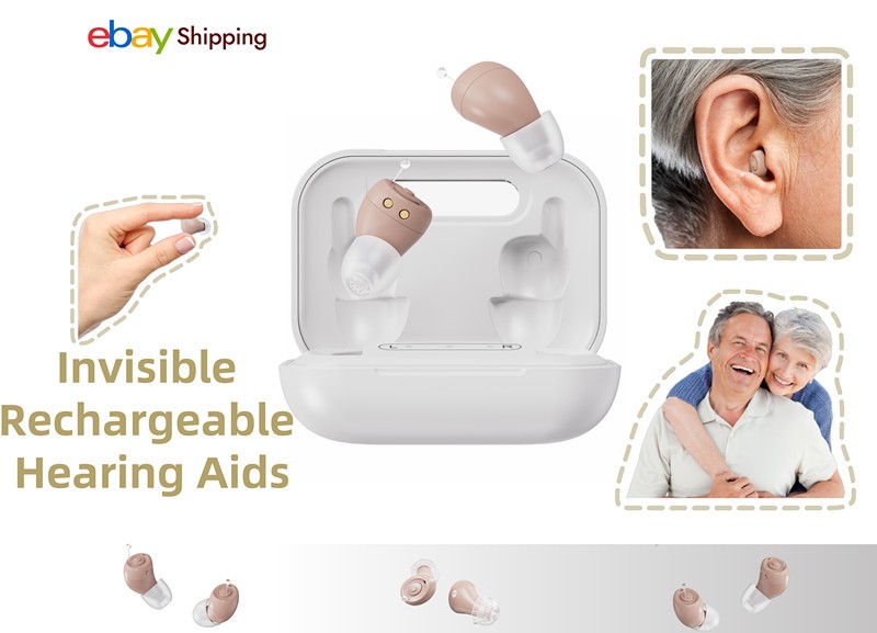 A Pair Hearing Aid Noise Reduction Virtually Invisible Hearing Loss Elderly