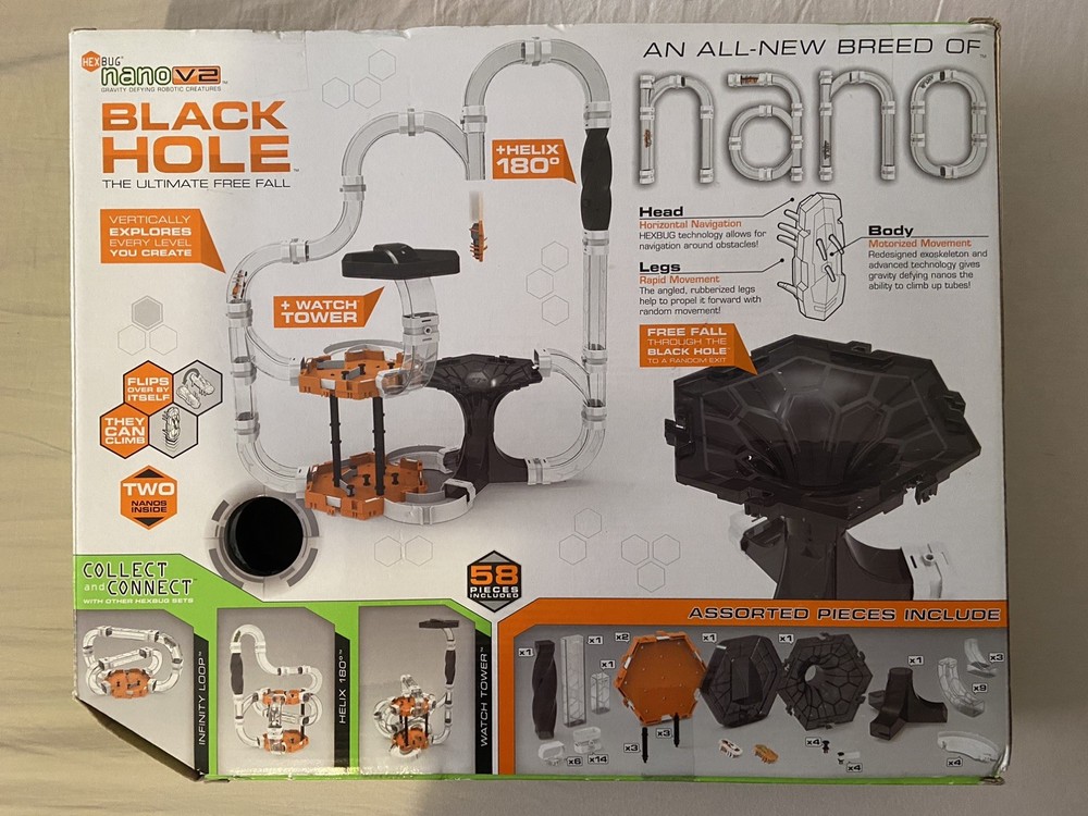 HEXBUG NANO V2 BLACK HOLE GRAVITY DEFYING ROBOTIC CREATURES ULTIMATE FREE FALL