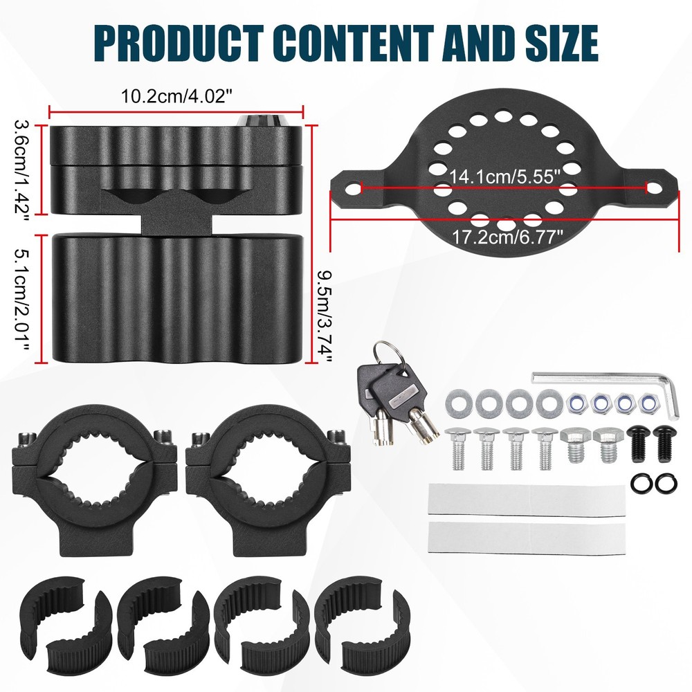 Pack Mount Locking Fuel Pack Mount With Locks Hardware Bracket For ATVs UTVs