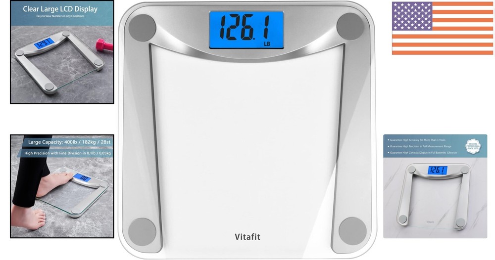 Extra Large LCD Digital Weight Scale - Lightweight & Accurate for Everyday Use