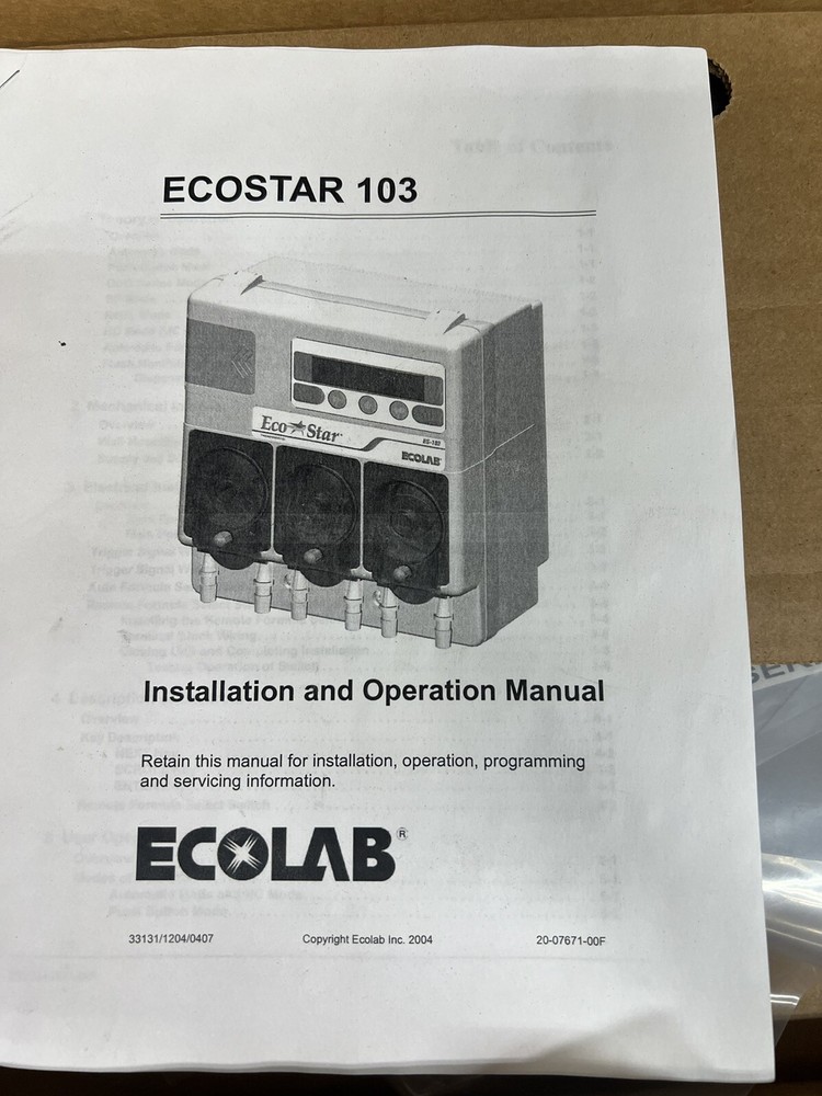 ECO LAB ECOSTAR ES-103 **NEW**